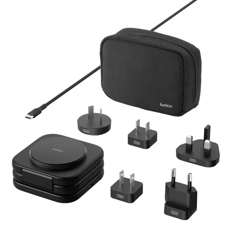 Belkin BoostCharge Pro Ausinės Išmanusis telefonas Išmanusis laikrodis Juoda USB Belaidis greitas įkrovimas