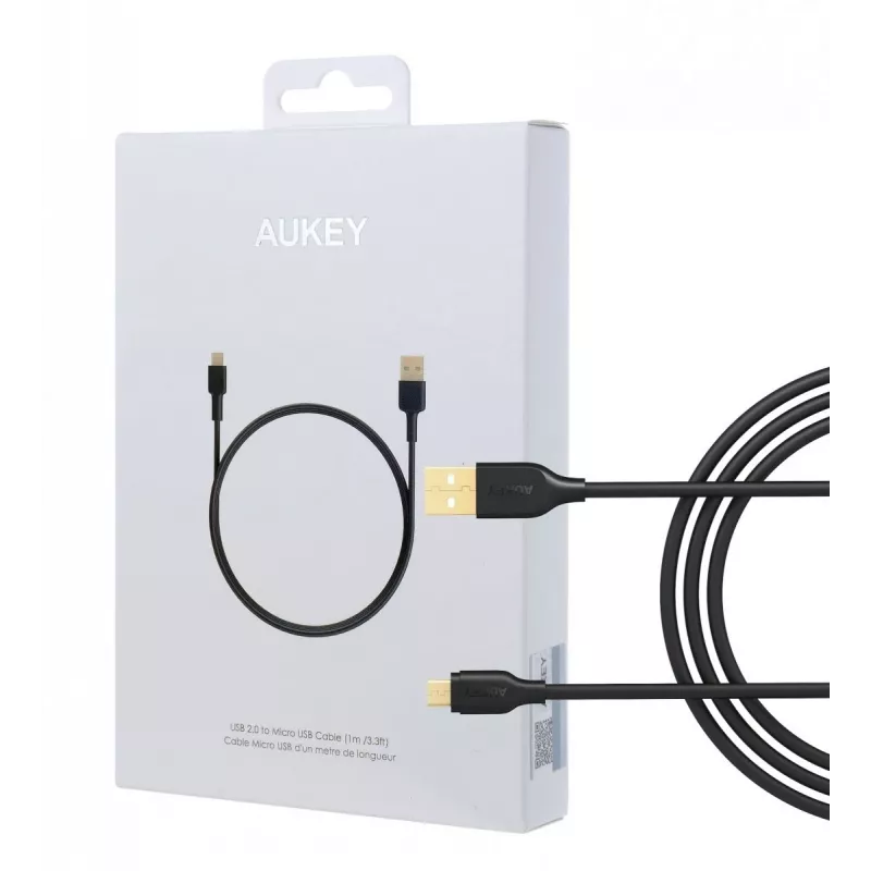 CB-MD1 Juodas greitasis laidas Quick Charge micro USB-USB | 1m | 5A | 480 Mbps