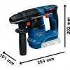 Akumuliatorinis sukimo plaktukas GBH 18V-18 Professional solo, 18 V (mėlynas/juodas, be akumuliatoriaus ir įkroviklio)