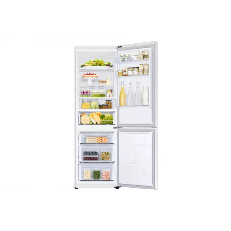 Samsung šaldytuvas RB34C670EWW/EF, aukštis 185,3 cm, 344 l, energijos klasė E, šaldiklis 114 l, šaldytuvas 230 l