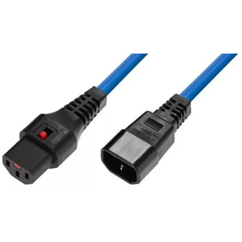 Maitinimo laidas Microconnect MC-C13C14LOCK-2MB mėlynas 2 m C13 lizdas C14 kištukas