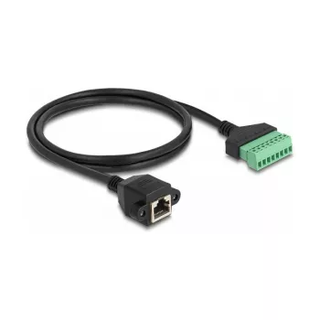DeLOCK RJ45 laidas Cat.6 moteriška jungtis prie gnybtų bloko adapterio 1m