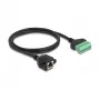 DeLOCK RJ45 laidas Cat.6 moteriška jungtis prie gnybtų bloko adapterio 1m