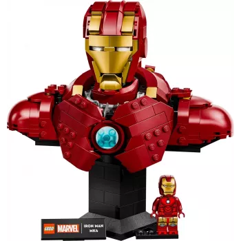 LEGO konstruktorius Marvel Super Heroes Iron Man MK4 3D modelis, 436 dalys, 1 minifigūrėlė, nuo 18 metų