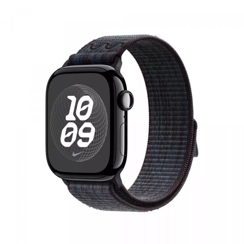 42 mm Juoda/Blue Nike Sport Loop