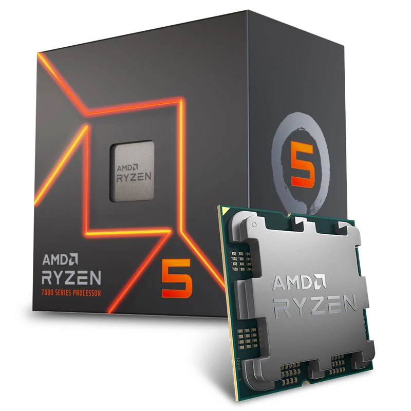 Procesorius AMD Ryzen 5 7600 3.8 GHz 6 branduoliai 32 MB L2 ir L3 lizdas AM5
