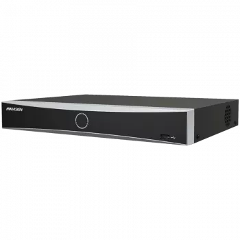 Tinklo vaizdo registratorius Hikvision DS-7604NXI-K1/4P, 4 kanalų IP kameros + 4 kan. PoE, 1x SATA, H.265+, VGA ir HDMI išvestis, Signalizacijos įvestis/išvestis, 40 Mb/s, maks. raiška: 12 MP