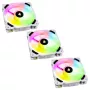 CORSAIR LL120 RGB 120mm Baltas PWM korpuso ventiliatorių 3 vnt. rinkinys