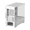 PC Midi Tower korpusas DeepCool CG380 3F WH — Baltas, 235×437×451 mm, palaiko 2,5 colio/3,5 colio, maitinimo blokas apačioje, 3x 120 mm ventiliatoriai sumontuoti