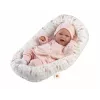 Baby doll Llorens Mimi Baby 42 cm — tikroviškas veidas, juokiasi, minkštas kūnas