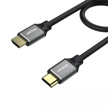 HDMI kabelis Unitek C137W 1,5 m, HDMI 2.1, 48 Gbit/s, 4K/8K 2160p, 120 Hz, ARC, Ethernet, paauksuoti kontaktai