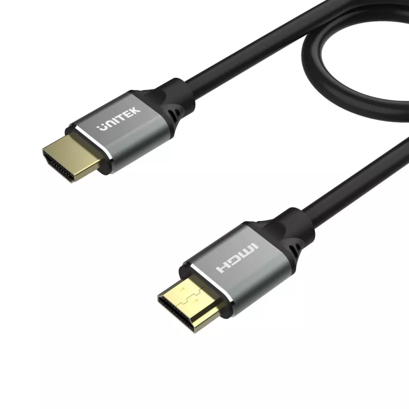 HDMI kabelis Unitek C137W 1,5 m, HDMI 2.1, 48 Gbit/s, 4K/8K 2160p, 120 Hz, ARC, Ethernet, paauksuoti kontaktai