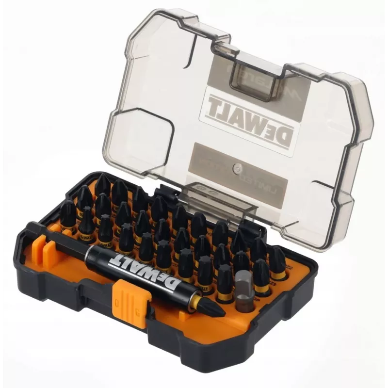 DeWalt McLaren Toughcase+ antgalių rinkinys 32 vnt.