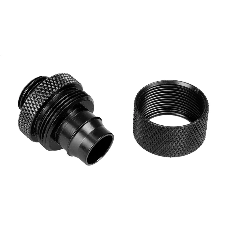 Suspaudimo jungtis Bitspower G1/4 colio išorinis sriegis tiesi, 16/11 mm – juoda matinė