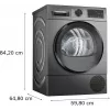 Bosch WQG245DXSN šilumos siurblio skalbinių džiovyklė 9 kg