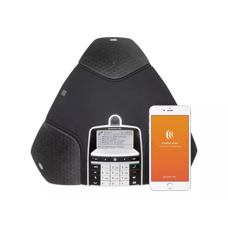 Konftel 300IPx - VoIP konferencinis telefonas - SIP v2 - Juodasis saldymedis - skirtas Konftel C50300IPx Hybrid