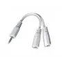 3,5 mm / 10 cm garso kabelio skirstytuvas, baltas CCA-415W Gembird