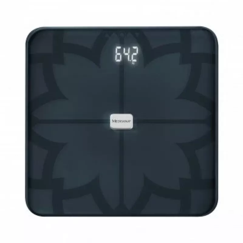 Medisana BS 450 kūno analizės svarstyklės, maks. 180 kg, juodos, Bluetooth, ITO jutikliai (40510)