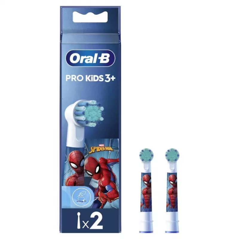 Oral-B EB10-2 Kids Spiderman pakaitinės šepetėlių galvutės, 2 vnt.