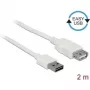 USB kabelis DeLOCK 85200 USB 2.0 2m Baltas