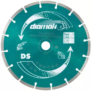 Makita Diamak - Deimantinis pjovimo diskas - betonui, marmurui, skalūnui, minkštai plytai, cemento blokui - 115 mm (D-61123)