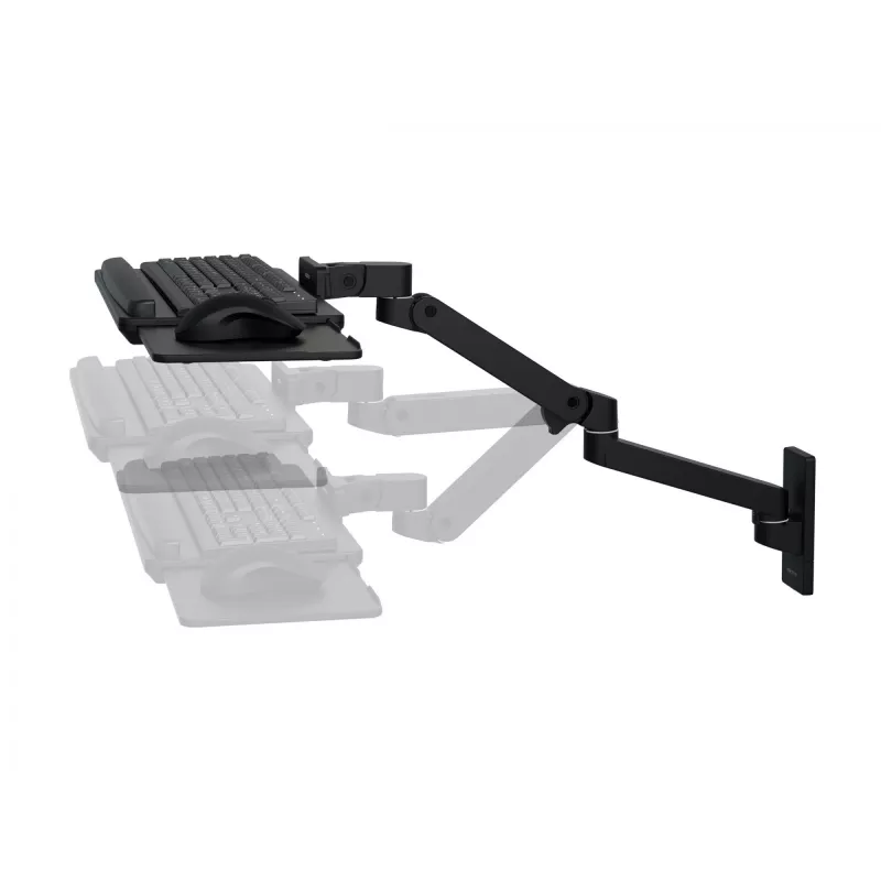 Klaviatūros spaustukas Ergotron LX Pro Wall klaviatūra Arm juodas aliuminis