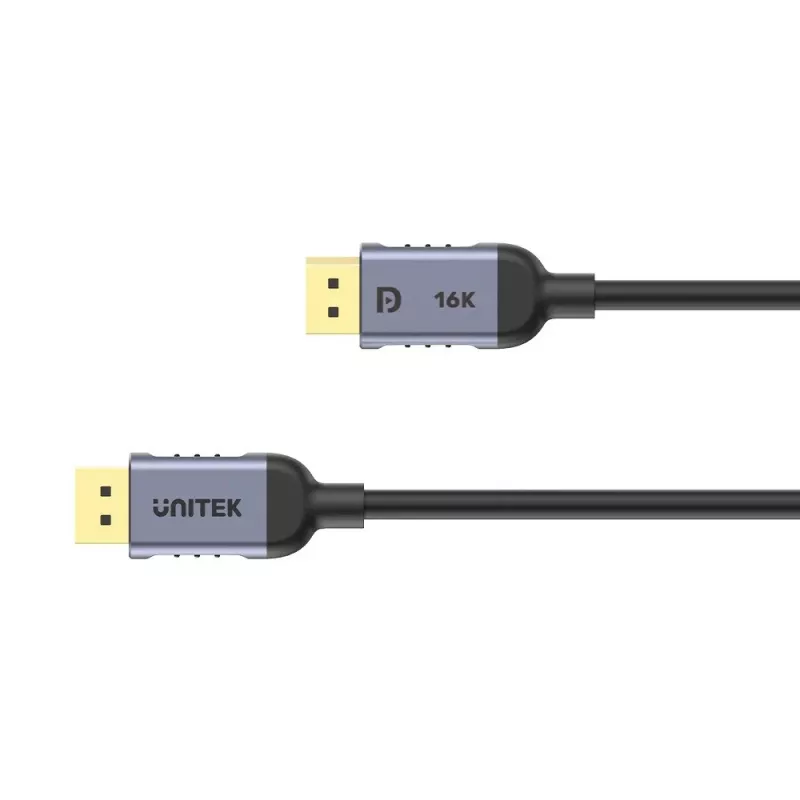 UNITEK C1626GY01-1M DisplayPort 2.1 Juoda