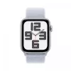 Watch SE GPS + Cellular 44 mm sidabrinis aliuminio korpusas su mėlynu debesies sportiniu dirželiu