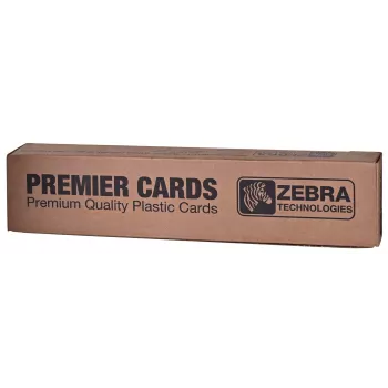 “Zebra Premier” PVC kortelės, 30 mil (5 pakuotės po 100)