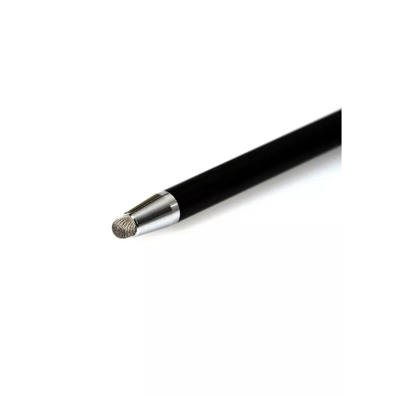 Stylus rašiklis Port Designs 140228 — universalus, juodas, 11 g, kompaktiškas tikslus antgalis