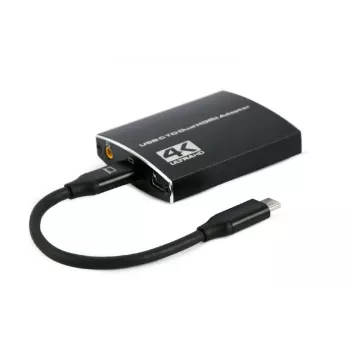 Gembird A-CM-HDMIF2-01 USB-C to dual HDMI adapter, 4K 60Hz, Juoda