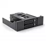 Kaupimo įrenginio dėklas DeLOCK plonas Bay Mobile Rack 2 x 2,5 colio U.2 NVMe SSD juodas