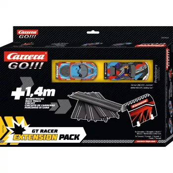 Trasos praplėtimo rinkinys CARRERA GO!!! GT Racer – papildomas trasos išdėstymas slot car rinkiniui