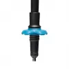 Trekking lazdos Juoda Diamond Distance Carbon FLZ — sulankstomos anglies pluošto, reguliuojamos 125–140 cm, 3 segmentų, 364 g, 40 cm sulankstytos
