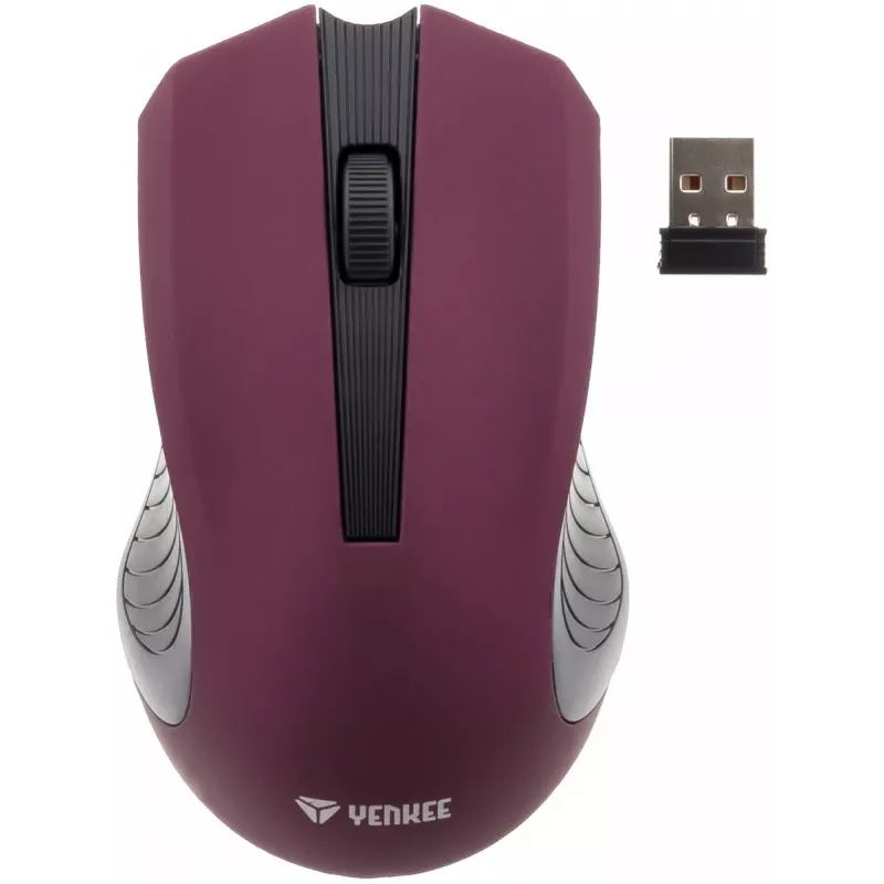 2.4 GHz optinė simetrinė belaidė pelė, 3 mygtukai, violetinė