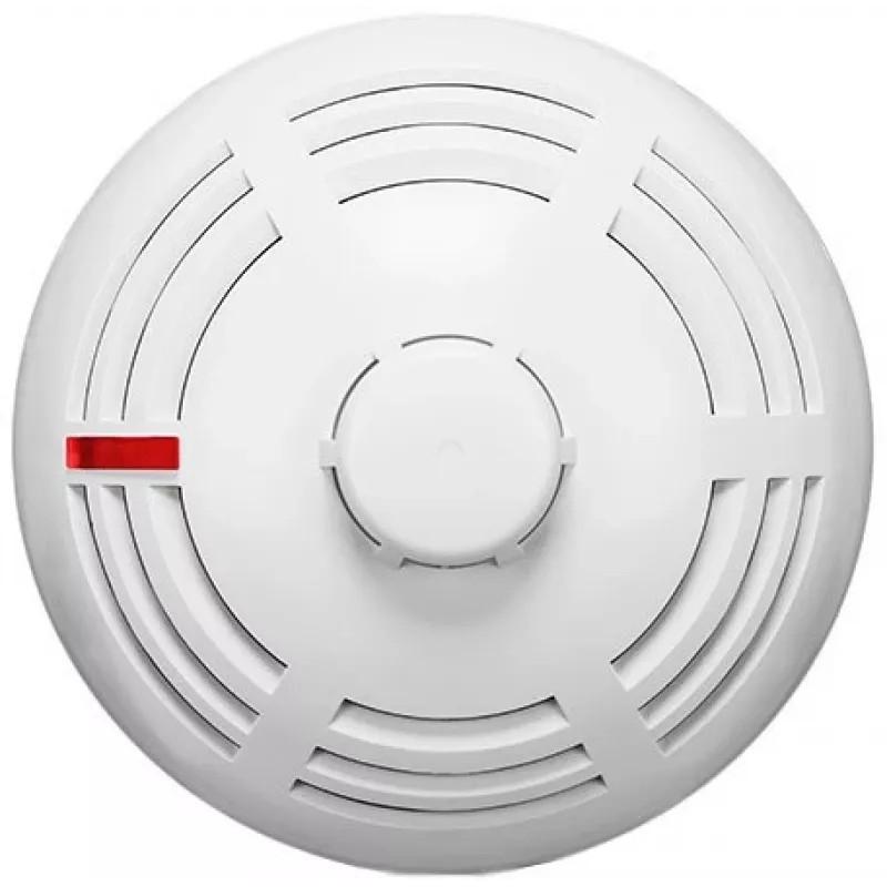 Dūmų detektorius SATEL ASD-200 belaidis, montuojamas ant paviršiaus, 3 V baterija, Ø108 mm, 61 mm aukštis