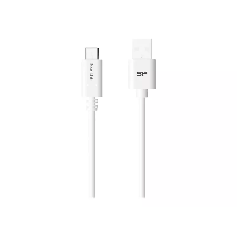 USB laidas Silicon Power Boost Link PVC LK10AC 1m USB A USB C balta