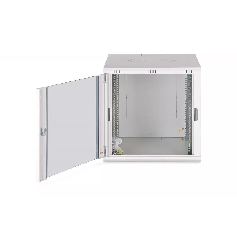 Sieninis stovas DIGITUS Dynamic-N 12U 600x600 mm IP20, raktinis užraktas, kabelių valdymas, nesumontuotas