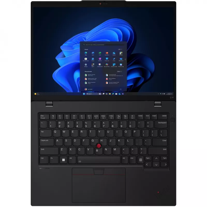 Lenovo ThinkPad L14 Gen 6 (Intel) Intel Core Ultra 7 255U nešiojamas kompiuteris 35,6 cm (14 colių) WUXGA 32 GB DDR5-SDRAM 1 TB SSD Wi-Fi 6E (802.11ax) Windows 11 Pro vokiška juoda