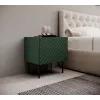 Naktinių stalelių rinkinys cama meble ONDA 2 vnt. 50×40×H54 cm, žalias, MDF/medžio drožlių plokštė, 16 mm rėmas
