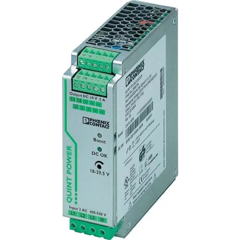 Phoenix QUINT-PS/3AC/24DC/5 maitinimo šaltinis 120 W pilkas (2866734)
