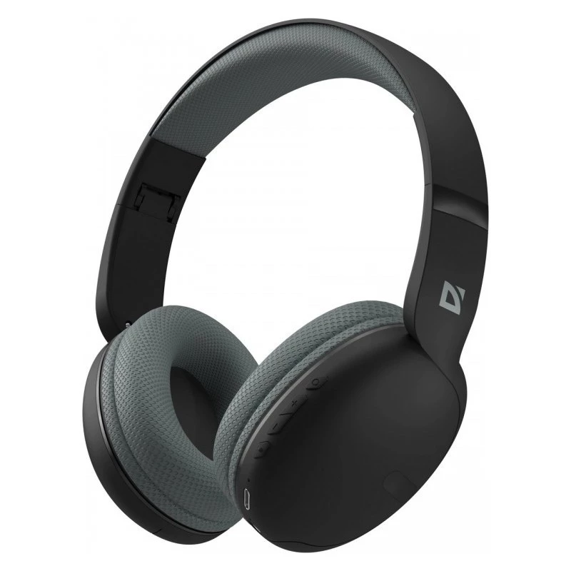 Belaidės ausinės DEFENDER Freemotion B480 — ant ausies, uždaros, Bluetooth, 20–20000 Hz, 99 dB, USB-C, AUX