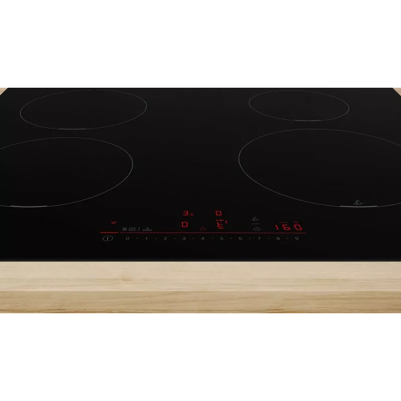 Built-In Hob Bosch PUE611HC1E, Induction, 4 Cooking Zones, PerfectFry Plus, Home Connect, Galia Boost , 60cm, Juoda