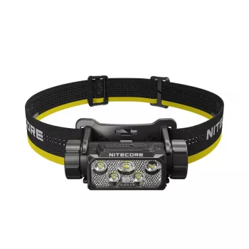 Priekinis žibintas Nitecore HC70 UHE — ant galvos tvirtinamas žibintuvėlis, 1600 liumenų, atsparus smūgiams, atsparus vandeniui, 0,172 kg, juodas
