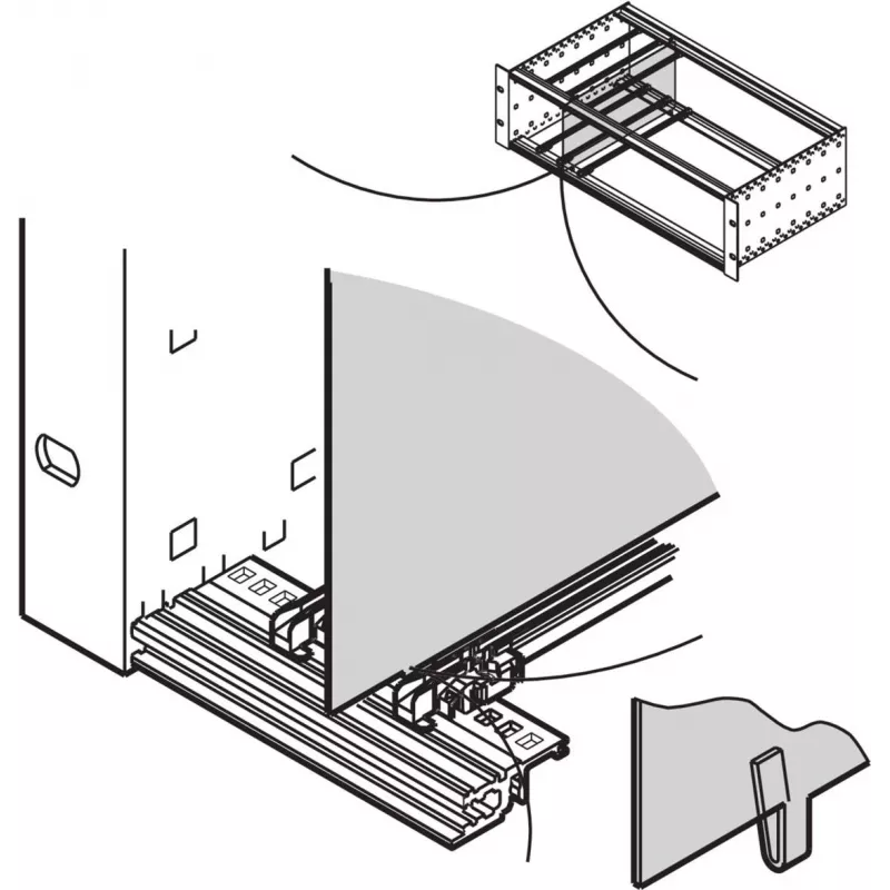 SCHROFF Zwischenwand - ZWISCHENWAND 3HE 160T (34562761)