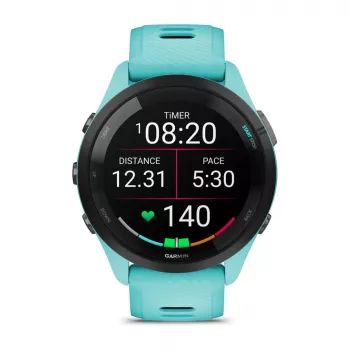 Garmin Forerunner 265 3,3 cm (1,3) AMOLED 46 mm skaitmeninis 416 x 416 pikselių jutiklinis ekranas juoda, mėlyna Wi-Fi GPS (palydovinis)