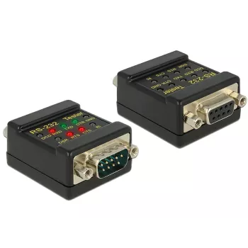 Jungtis DeLOCK 2xDB9 87713 Juoda