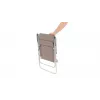 Kempingo kėdė Outwell Blackpool Toffee Tint — 2 kojos, 120 kg talpa, 3,3 kg, 56 cm pločio, ruda