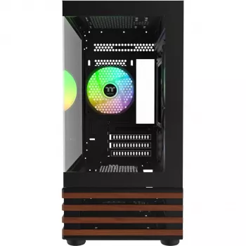 PC Micro Tower Thermaltake View 170 WS ARGB — Micro chassis, Juoda, supports PS2 PSU, 2x 120 mm side + 1x 120 mm rear fans, 2.5/3.5 inch HDD