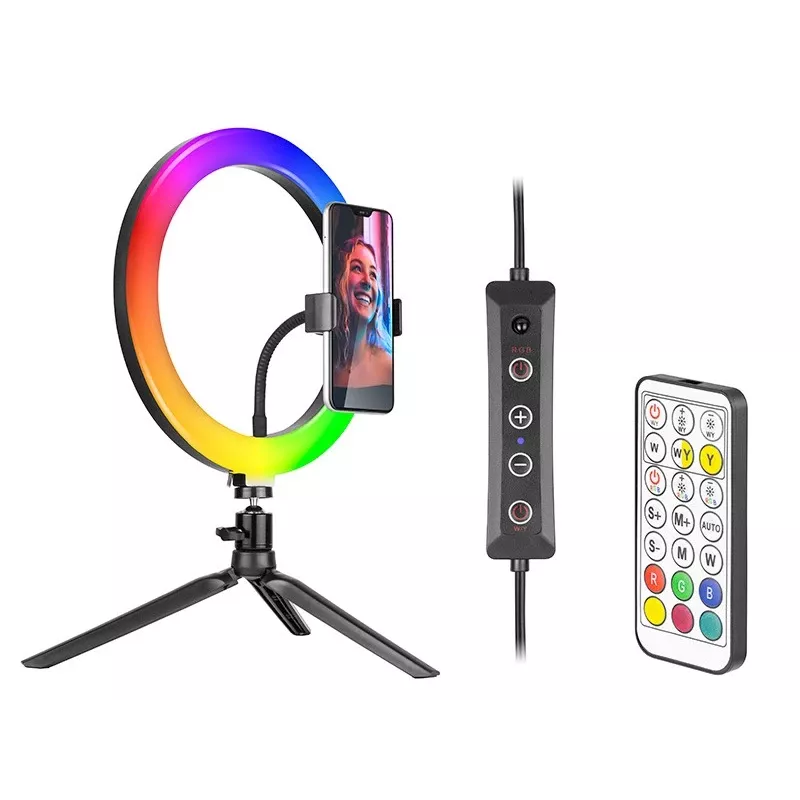 Ring Lamp RGB 26cm with tripod